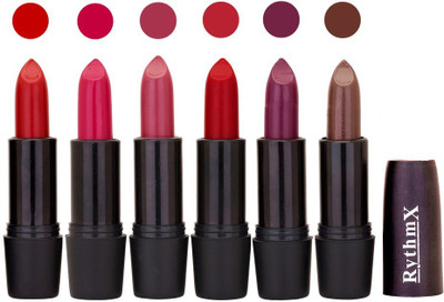 

Rythmx Multi Shade Soft Matte Lipstick (Pack of 6) 985(Shade - 025)