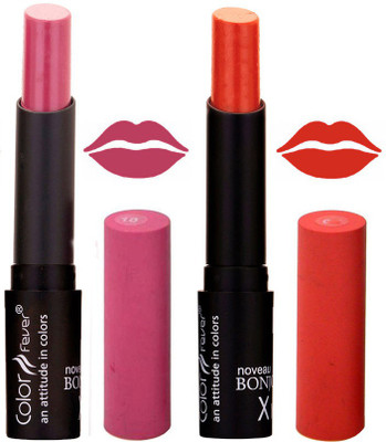

Color Fever Wine Creamy Matte Offer Lipstick Set-10-15(Wine, Brick Orange, 7 g)