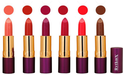 

Rythmx Long Lasting Lipstick (Pack of 6) 1819(Sahde-0122)