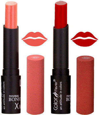 

Color Fever Peach Creamy Matte Lipstick-07-09(Peach, Red, 7 g)