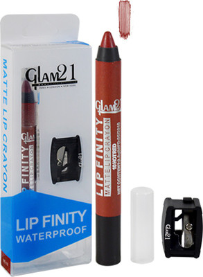 

Glam 21 Hot Red Matte Lip Crayon Lipstick(10, 2.8 g)