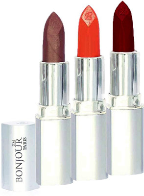 

Bonjour Professional 0362 Coffee Orange Dark Red Lipstick(Orange, Coffee, Dark Red, 11.4 g)