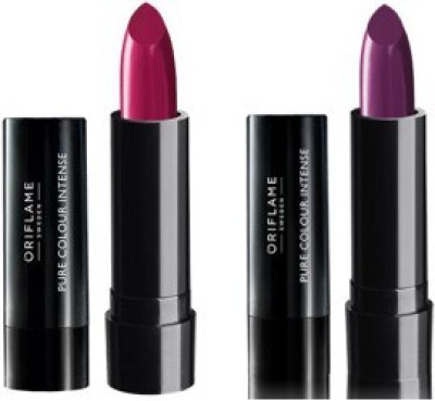 

Oriflame Sweden Pure Colour Intense Lipstick(Pretty Purple, Fabulous pink, 5 g)