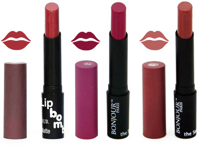 

Bonjour Paris Super Matte Lipstick Combo 102(Multicolor,, 10.5 g)