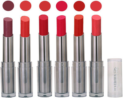 

Rythmx Color Show Creamy Matte Lipstick (Pack of 6) 513(Shade-96)