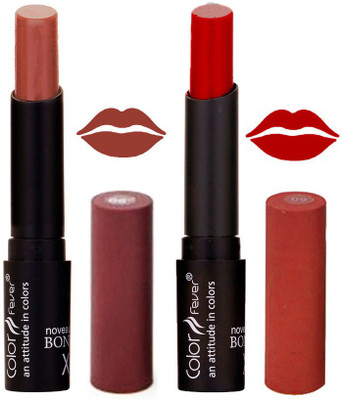 

Color Fever Chocolate Creamy Matte Offer Lipstick Set-06-09(Chocolate, Red, 7 g)