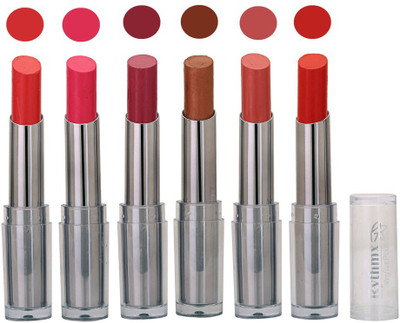 

Rythmx Color Show Creamy Matte Lipstick (Pack of 6) 504(Shade-87)