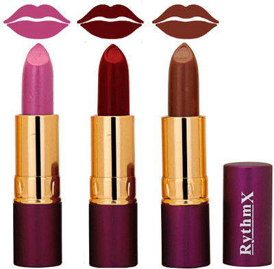 

Rythmx Rich creme Lipstick In Voilet,Maroon,Shimmer Brown Sahdes 548(Maroon)