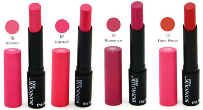 

Bonjour Paris Color Cap Creamy Matte Lipstick 3(Multicolor)
