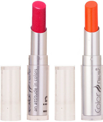 

Color Fever Creamy Matte Limited Offer77160388Pink, Neon Orange Lipstick Set(Pink, Neon Orange, 6.4 g)