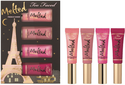 

Too Faced French Kiss Melted Lipstick Set(Peach, Baby Pink, Party Pink, Party Peach)