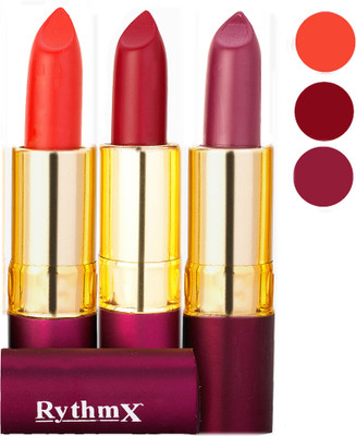 

Rythmx Matte Lipstick Combo 415 429 433(Multicolor,)