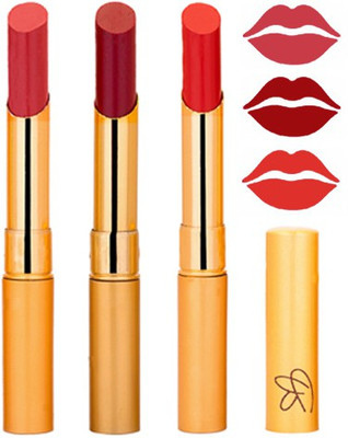 

Rythmx Mauve+Mahroon+Hot Red Color Lipstick Combo 303(Multicolor,)