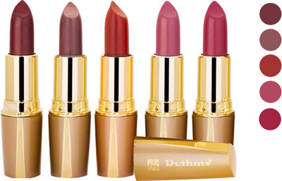 

Rythmx Creamy Matte Lipstick 2207201610 Light Red, Neon Pink, Brown, Light Brown, Pink Lipstick(Brown, Purple, Maroon, Red, 20 g)