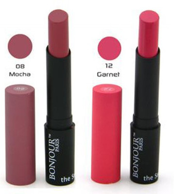 

Bonjour Paris Color Cap Lipstick(Pink, Maroon, 8.4 g)