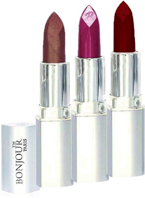 

Bonjour Professional 0344 Coffee Wine Dark Red Lipstick(Wine, Coffee, Dark Red, 11.4 g)