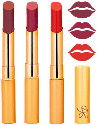 

Rythmx Super Slim Multicolor Matte Lipstick Combo 345(Multicolor,)