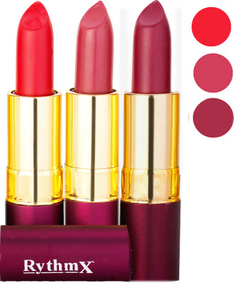 

Rythmx Matte Lipstick Combo 411 413 416(Multicolor)