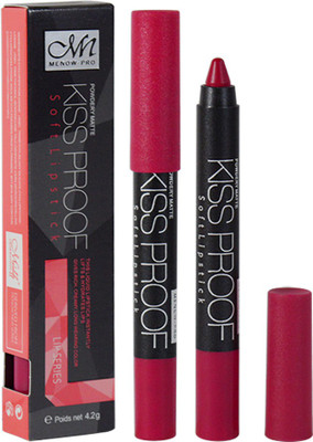 

MN Powdery Matte Kiss Proof Soft Hot Pink Lipstick Pack of 1(PS, 4 g)