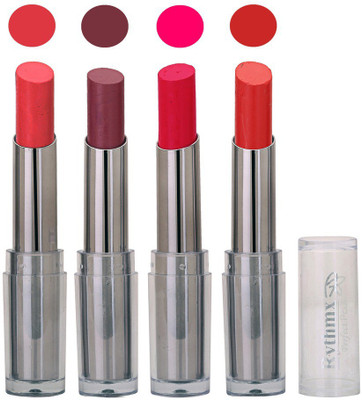 

Rythmx Lipstick in Neon Pink,Plum,Royal Pink,Red Pack of 4(Multicolor)