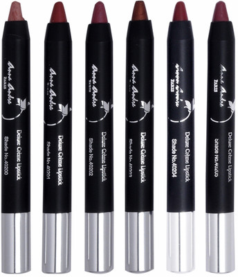 

Anna Andre Paris Set of 6 Delux Creme Lipsticks(Multicolor)