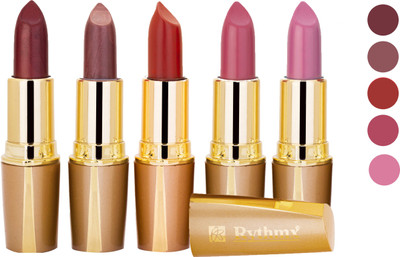 

Rythmx Creamy Matte Lipstick 2207201613 Light Red, Neon Pink, Brown, Light Brown, Pink Lipstick(Brown, Purple, Maroon, Red, 20 g)