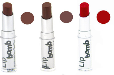 

Color Fever Bomb Matte Lipstick 5-11-13(Tan, Crimson, Coffee, 12 g)