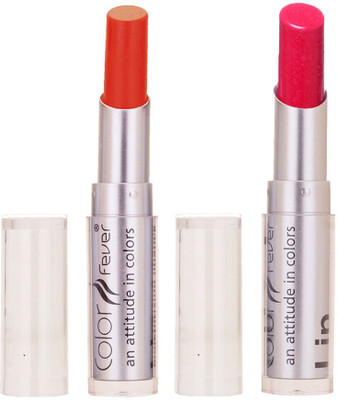 

Color Fever Creamy Matte Limited Offer77160358Orange, Pink Lipstick Set(Orange, Pink, 6.4 g)