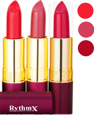 

Rythmx Matte Lipstick Combo 411 413 435(Multicolor)