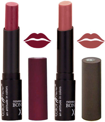 

Color Fever Wine Creamy Matte Offer Lipstick Set-03-05(Wine, Chocolate, 7 g)