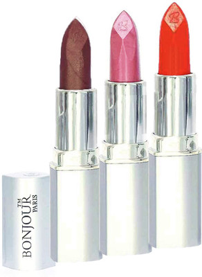 

Bonjour Professional 0333 Coffee Light PinkOrange Lipstick(Light Pink, Coffee, Orange, 11.4 g)
