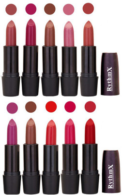 

Rythmx Lipstick Wholesale Rate All Color Combo Set(Shade - 43)