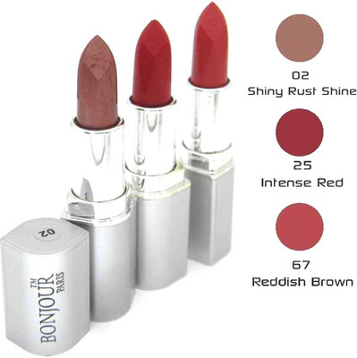 

Bonjour Paris Light Color Lipstick 02 25 67(Multicolor,, 12 g)