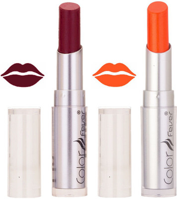 

Color Fever Creamy Matte profissional77160109wine Shine, Neon Orange Lipstick(wine Shine, Neon Orange, 6.4 g)