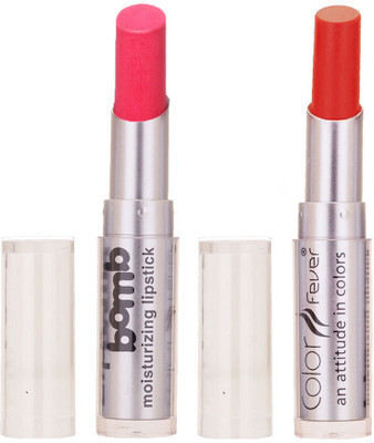 

Color Fever Creamy Matte Limited Offer77160317Pink, Brick Red Lipstick Set(Pink, Brick Orange, 6.4 g)