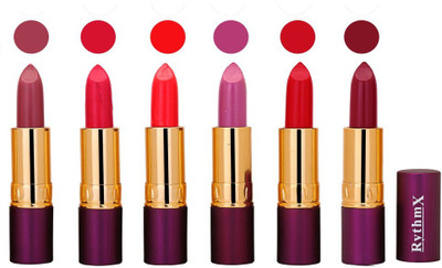 

Rythmx Long Lasting Lipstick (Pack of 6) 1824(Sahde-0127)