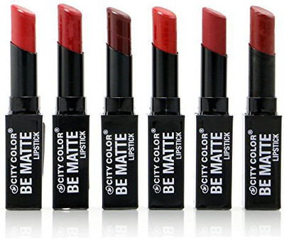 

City Color Matte Perfect Shades Of Red Set Of Color Lc #L0021C(Multicolor, 6 g)