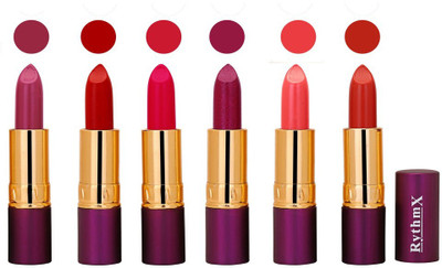 

Rythmx Long Lasting Lipstick (Pack of 6) 1828(Sahde-0131)
