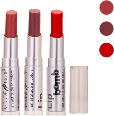 

Color Fever New Delhi Girls Selected Color Lipstick 197(Brick, Brown, Prefect Red, 9.6 g)