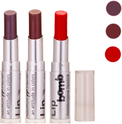 

Color Fever New Delhi Girls Selected Color Lipstick 36(Plum, Brown, Prefect Red, 9.6 g)