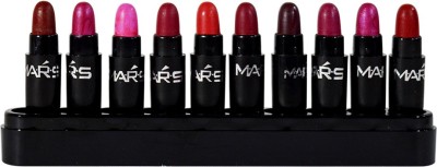 

Mars Sweet Multi Colour Lipstick Pack of 10-D(LS2-D, 2.5 ml)