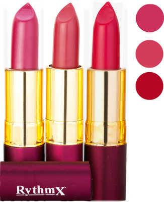 

Rythmx Matte Lipstick Combo 411 431 435(Multicolor)