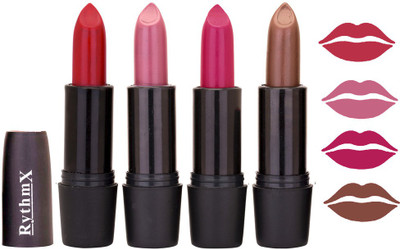 

Rythmx Rich Cream Red , purple,Mazanta,brown Shades Lipstick(Red , purple,brown 22, 16 g)