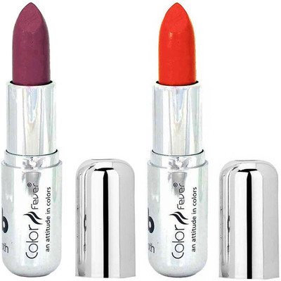 

Color Fever Creamy Matte Shine Purple Lipstick 24201668(Light Pink, Brick Orange, 8.4 g)