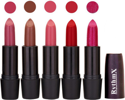 

Rythmx Hi-Defination Matte Lipstick (Pack of 5) 2182(Multicolor,)