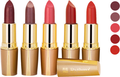 

Rythmx Creamy Matte Lipstick 2207201602 Light Red, Neon Pink, Brown, Light Brown, Red Lipstick(Brown, Purple, Maroon, Red)