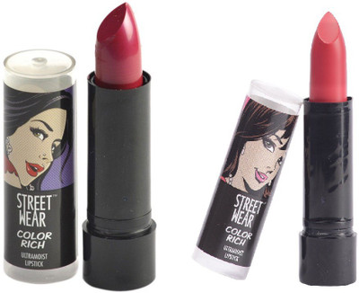 

Street Wear Berry Licious & Pink Persuasion Setof2 Lipstic(Multicolor, 4 g)