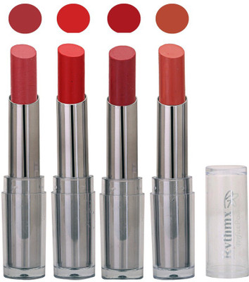 

Rythmx Lipstick in Mavue,Bood Red,Wine,Coffee Pack of 4(Multicolor)