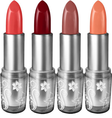 Organistick Organistick Lipstick Combo Pack: Nude, C Red, Deep Maroon and Wine(Multicolor, 16 g)