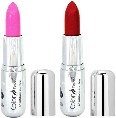 

Color Fever Creamy Matte Dark Red Lipstick-24680(Light Pink, Dark Red)